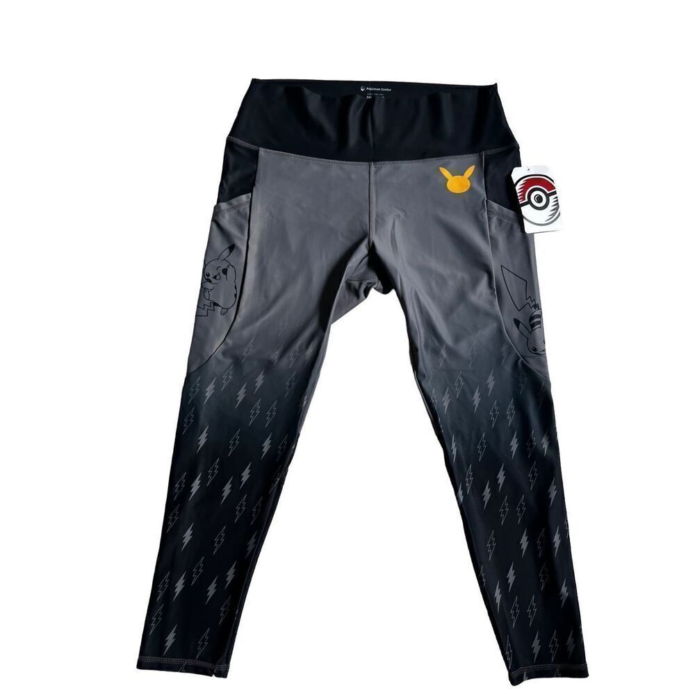 Pikachu Gray 7/8 Length Leggings - Adult size 3XL